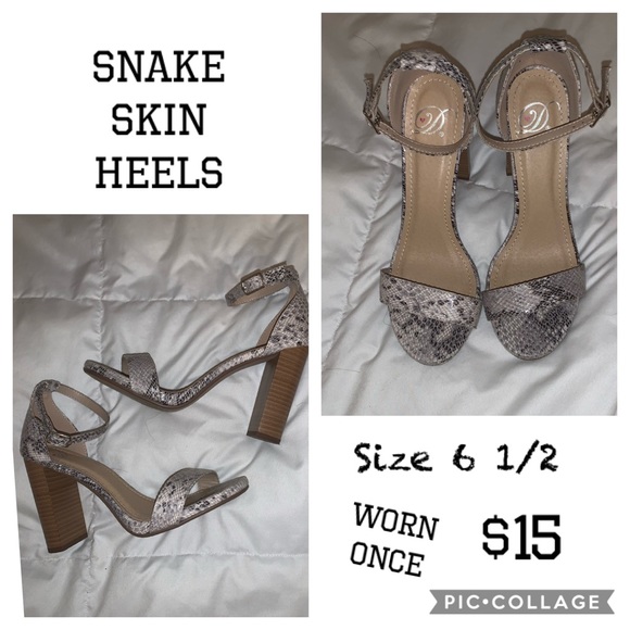 Snake Skin Heels - Picture 1 of 1